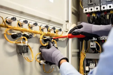 Electrical Connections: Wires connected safely for reliable power