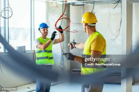 Civil Electrician Auckland installing underground cabling for an infrastructure project