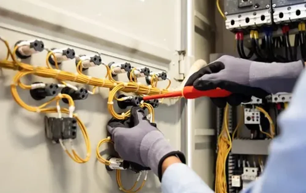 Electrical Connections: Wires connected safely for reliable power